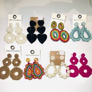 Bundle of Earrings (Sold as set) Giddy Up Glamour and more!